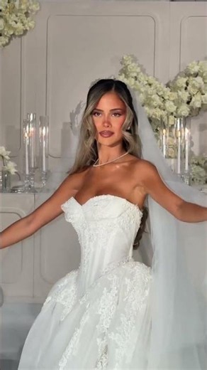 A very beautiful bride in her bridal era #weddingdress #bride #wedding #bridallifestyle #shorts