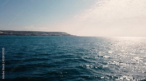 Tabarca an island in spain, boat trip on the sea