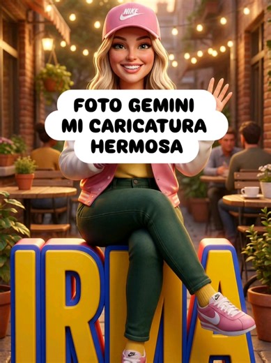 foto gemini mi caricatura hermosa #foto #gemini #prompt #ia #inteligenciaartificial