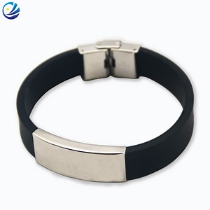 [Hot Item] Banda de silicona desechable médica personalizada con logotipo láser y código QR, con etiqueta de metal