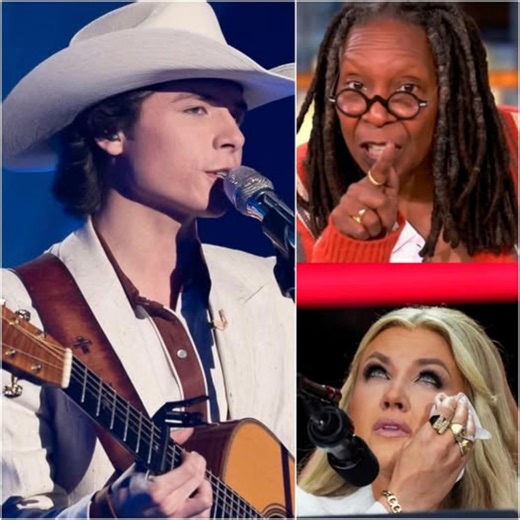 “Sit down, Barbie.” — Whoopi Goldberg suddenly lashed out at Erika Kirk, calling her a “T.R.U.M.P puppet” live on air. WATCH MORE ➡ https://www.goodstories4u.com/sit-down-barbie-whoopi-goldbergs-on-air-outburst-met-with-john-fosters-stunning-defense-of-erika-kirk/ But just minutes later, before Erika could even respond, the country music star John Foster spoke up — not to tear her down, but to defend her. With rare calm and razor-sharp clarity, John Foster turned to Whoopi and delivered a harsh 