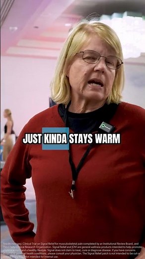 What does the Signal Relief patch feel like? #painmanagement #kneepain #chronicpain