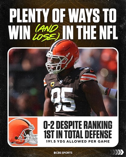 Some very interesting box scores through 2 weeks in the NFL | Cleveland Browns on CBS Sports