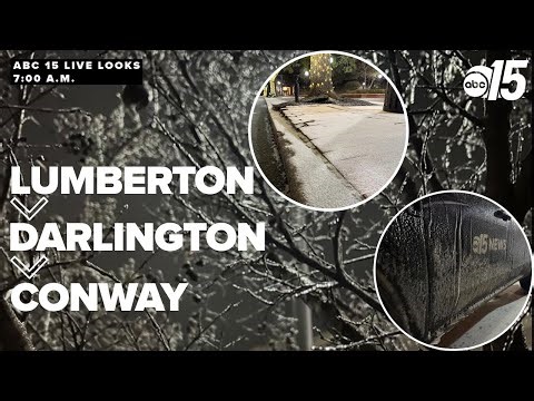 ABC 15 crew live across the Grand Strand, Pee Dee providing updates on weather conditions