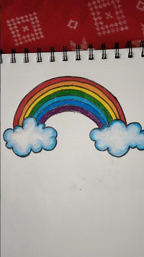 Rainbow drawing 🌈 | Easy Rainbow Drawing for Kids & Beginners | #shorts #drawing #viral