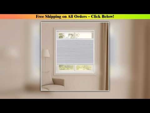 Top Down Bottom Up Total Blackout, Light Filtering Honeycomb Blinds for Privacy Insulation and
