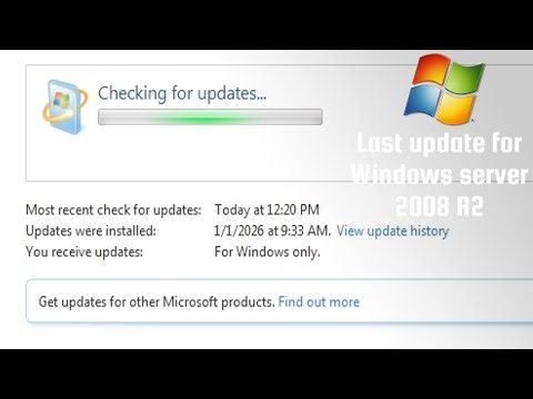 Installing last update for Windows Server 2008 R2!