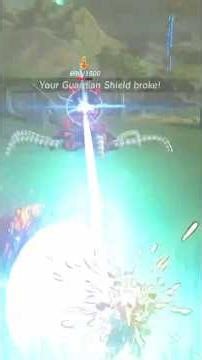 ONE MISTAKE! Guardian Stalker vs My Shield #Zelda #BotW #Shorts #GamerFail #Link