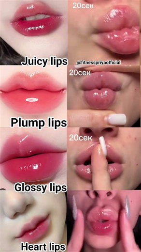 Juicy 💋 Plump 💖 Glossy ✨ Heart Lips Tutorial | Perfect Lips Glow Up 🔥