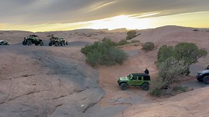 Jeepers creepers!! After the 3rd or 4th attempt, this fella finally got the traction he needed to make it up this hill! #moabcowboy #moab #jeep #offroad #hellsrevenge #tractionmatters #fyp #sendit | Moab Cowboy Country Off-Road Adventures