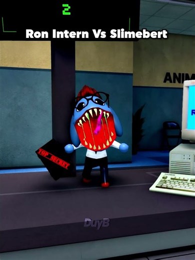 Ron Intern Vs Slimebert 🥺 #roblox #animalhospital #usa #duyb