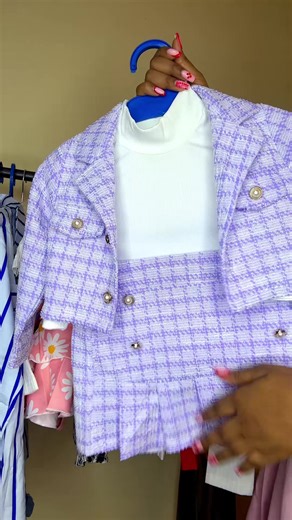 cute 3pieces skirt set😍 colours available- pink , purple and blue price -Ksh 2000/- call/Whatsapp - 0713987471 We deliver countrywide 😍