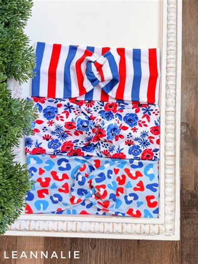 Patriotic Twist Headband, USA, 4th of July Headband, Fourth, Hair, Red, White, Blue, Stars - Etsy