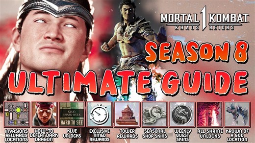 MK1第8赛季终极指南: 全部奖励地点, 皮肤, 入侵, 谜题, 塔楼, 神社 & 更多