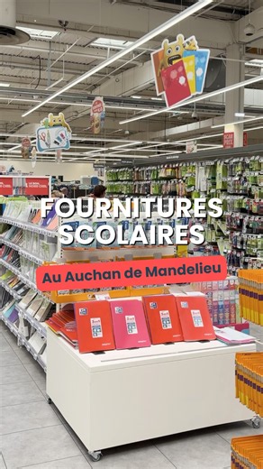 🎒 Get ready for a top-notch back-to-school season at Auchan in La Galerie Mandelieu! ✨