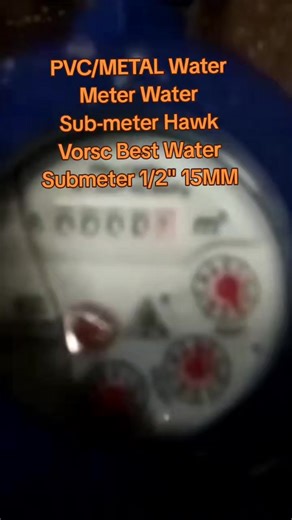 PVC/METAL Water Meter Water Sub-meter Hawk Vorsc Best Water Submeter 1/2