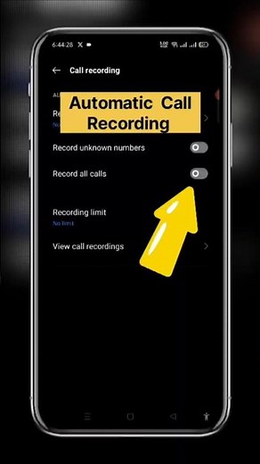 Automatic Call Recording on| How to Enable Auto Call Recording