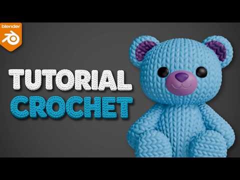 How to crochet in Blender | Amigurumi-style pattern for 3D printing