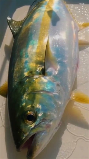 MASSIVE YELLOWTAIL! 🎣 Giant Kingfish Hauled Onboard Under Golden Sunlight #YellowtailFishing