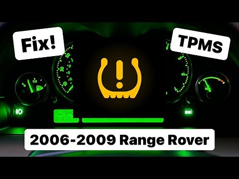 How to fix “Check all tire pressures” “Check spare tire pressure” warning TPMS lights 08 Range Rover