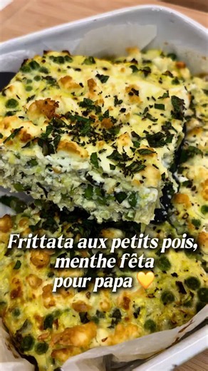 Frittata courgette, petits pois et feta | Recette fraîche en 35 min