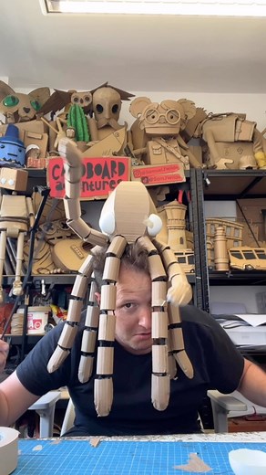 Little something I’ve been working on over the last couple of days, it’s still unfinished, but it’s taking shape! It needs to be cute… like CUTE!!! Any ideas? #puppet #progress #octopus #making | Samuel J Wilde