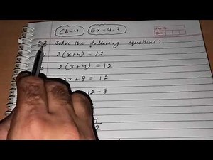 Q 2, EX 4.3 - Simple Equations - Chapter 4 - maths class 7th - NCERT