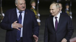 Putin arrives in neighboring Belarus for a two-day visit with a key ally