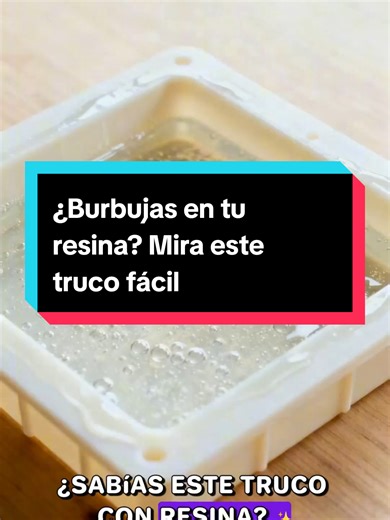 Adiós burbujas, hola perfección. ✨ ​Domina el arte de la resina con este tip básico pero infalible. ¿Cuál es tu mayor reto trabajando con resina? Te leo. 👇 ​#ResinaEpoxica #Manualidades #TipsResina #Artesania #EpoxyArt