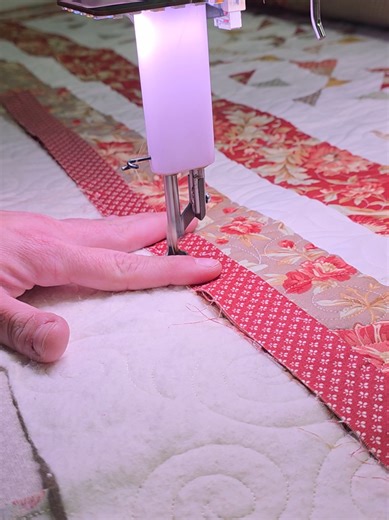 Add Binding on a Longarm Quilt Easily