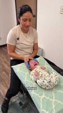 The magic hold! A great tool for chiro to clam baby down, but also something parents can do at home