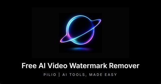 免费 AI 在线视频去水印 | Pilio