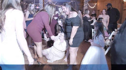 Grandma was knocked over during the bouquet toss! She was alright. Everyone laughed! #weddingbloopers #sayyestothedress #weddingdress #engaged #wedding2026
