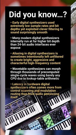 Digital synthesizer insights: aliasing, wavetables, latency and hidden internal resolutions