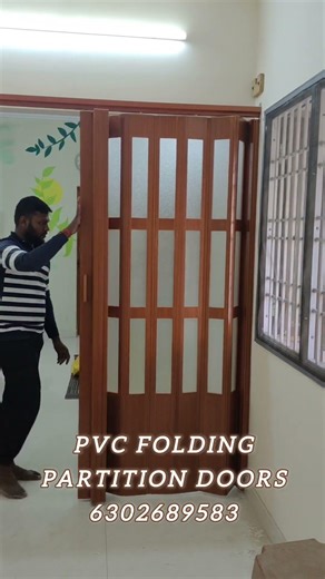 Folding partition doors ! pvc collopsible doors ! Hyderabad Bangalore and Chennai ! #shorts