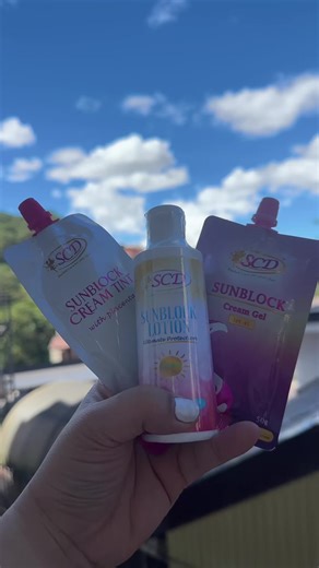 Protect your skin, protect your beauty💙 Use SCD SUNBLOCK LOTION
