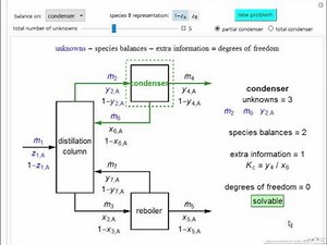 Degree of Freedom Analysis of a Distillation Column (Interactive Simulation)