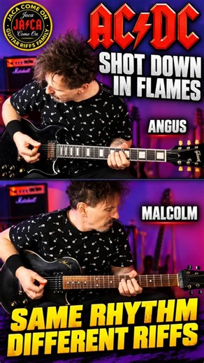 AC/DC – Same Rhythm, Different Riffs! Angus & Malcolm | Shot Down in Flames