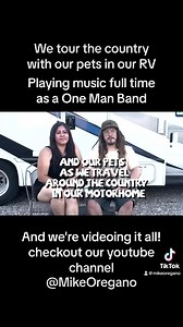 Hello! I'm Mike Oregano, Full time traveling One Man Band. I play originals and I do my own jazzy/Jam/Rock spin on covers. I tour all over the US with my wife and pets. We started a youtube series with our daily lives as we travel, play shows, stay at campgrounds and make some progress with our off-grid property. If this is something you'd be interested on watching please checkout my Youtube Channel and subscribe. We try posting at least one video per week. Thanks for the support 🤟🏻🚐 https://