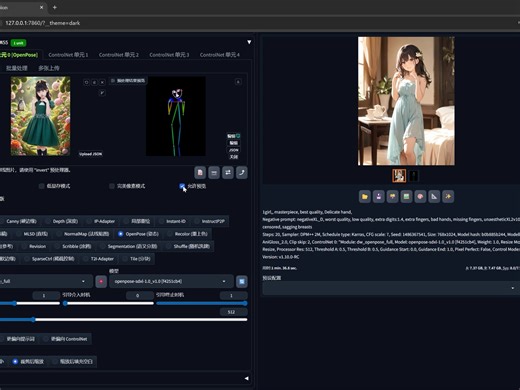 这个一定能解决contronet的openpose的XL模型姿态的模仿，B站上都不讲，就做了这个视频