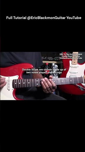 Simple Way To Play Double Stops On Guitar Tutorial ‪@EricBlackmonGuitar‬