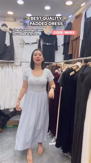 Style2Go PH on Instagram: "✨BEST QUALITY✨PADDED DRESS CODE: MU53 PRICE: 1,400 PESOS ETD: 2nd week of March FREESIZE: Bust max 38” To order, DM or comment code: MU53Black MU53Gray MU53Mocha MU53Yellow MU53Sky 🛑SAMPLE CODE: MU53Gray _______________________ ▪️FREE AIR SHIPPING BKK TO PH. Local SF applicable. ▪️This item is imported/ships from overseas. Delivery is 4-6 weeks ▪️Please be sure of your size before purchasing. No return and exchange for wrong size. ▪️NO return, NO exchange policy, NO r