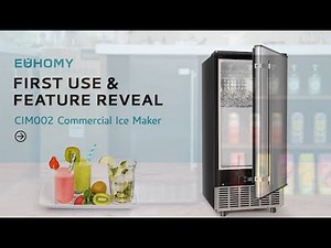 EUHOMY ICE MAKER|First-Time Setup: Cleaning and Operating Your Commercial Ice Maker#euhomy #icemaker