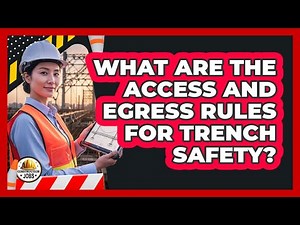What Are The Access And Egress Rules For Trench Safety? - Construction Jobs