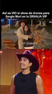 SORPRESA! para Sergio Mori SUS FANS le llevaron show de drones ASÍ SE VIO la granja vip