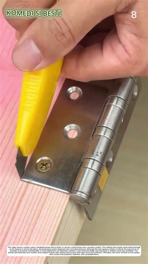 Hinge Installation: How a Drill Turns Prepared Wood Into a Secured Hinge