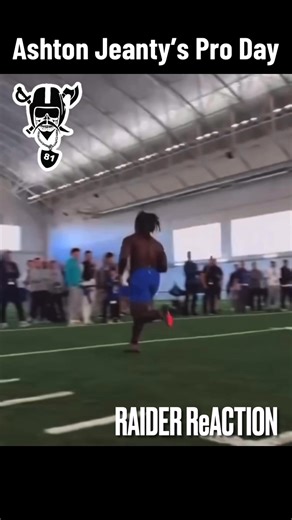 757K views · 11K reactions | Ashton Jeanty’s Pro Day. ‍☠️☠️‍☠️#Commish81 #RAIDERReACTION #Raiders #ElPirata #RAIDERLINES #410Raider #RaiderMyron #RaiderSpleve #RaiderNation #NFL #TheDarkSide #TheRaiderNationReport | RAIDER ReACTION SPORTS | Facebook