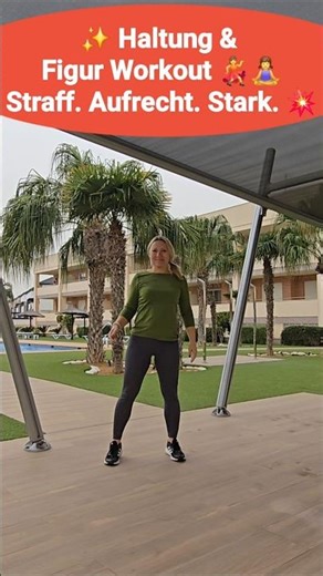 ✨ Haltung & Figur Workout 💃🧘‍♀️Aufrecht • Straff • Stark 💪🔥#haltungverbessern#fitnessreel #reels