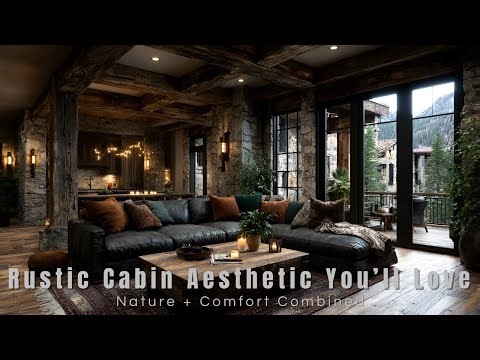 Cozy Cabin Interiors: Rustic Design & Scenic Mountain Views