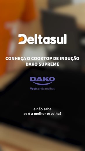 Conheça o Cooktop de Indução Dako 4 Bocas 🌟🌟 ✔ Possui 4 zonas de cocção e até 9 níveis de potência por zona, sendo turbo em duas; ✔ Indicador de calor residual ✔ Detector de panela ✔ Trava de segurança ✔ Painel Touch Screen ➡ Corra para a Loja Deltasul mais próxima ou acesse o link na bio do Instagram @lojasdeltasul para falar com os vendedores da sua cidade pelo WhatsApp. #NatalDeltasul #NataldePresentesDeltasul #LojasDeltasul #Deltasul | Lojas Deltasul